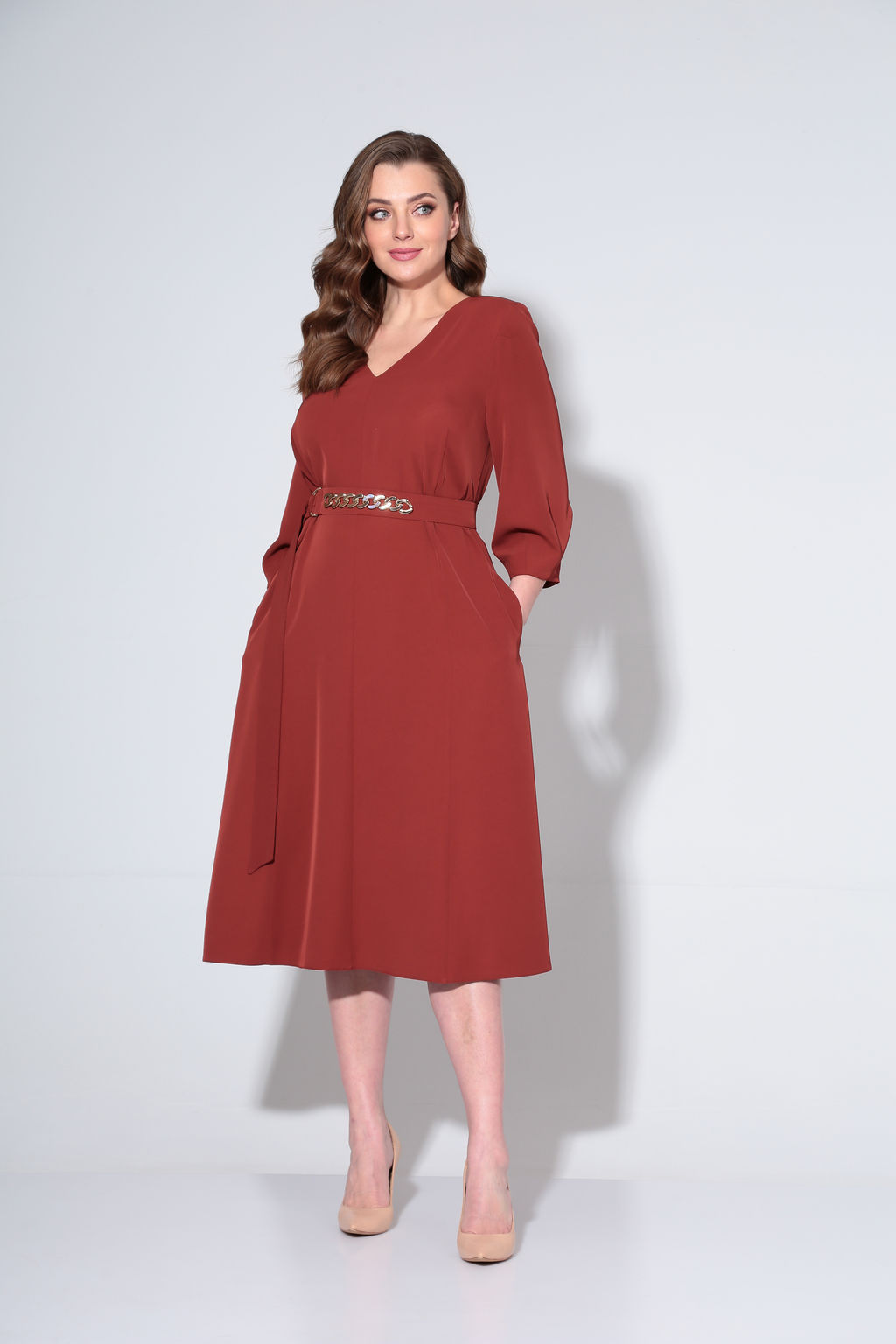 Платье 4026 терракот