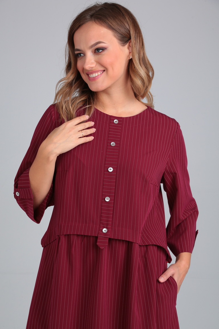 Платье 5295 бордовый