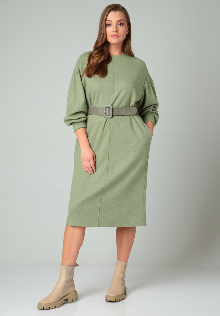 Платье 4061 оливковый