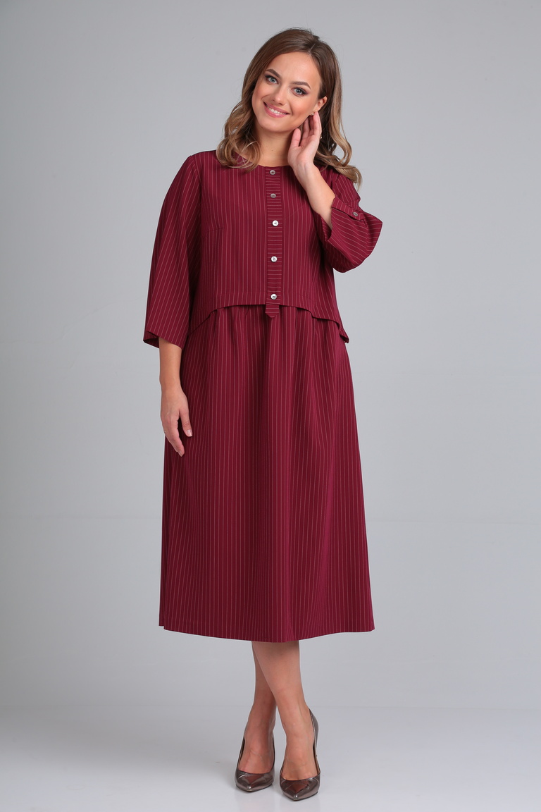 Платье 5295 бордовый