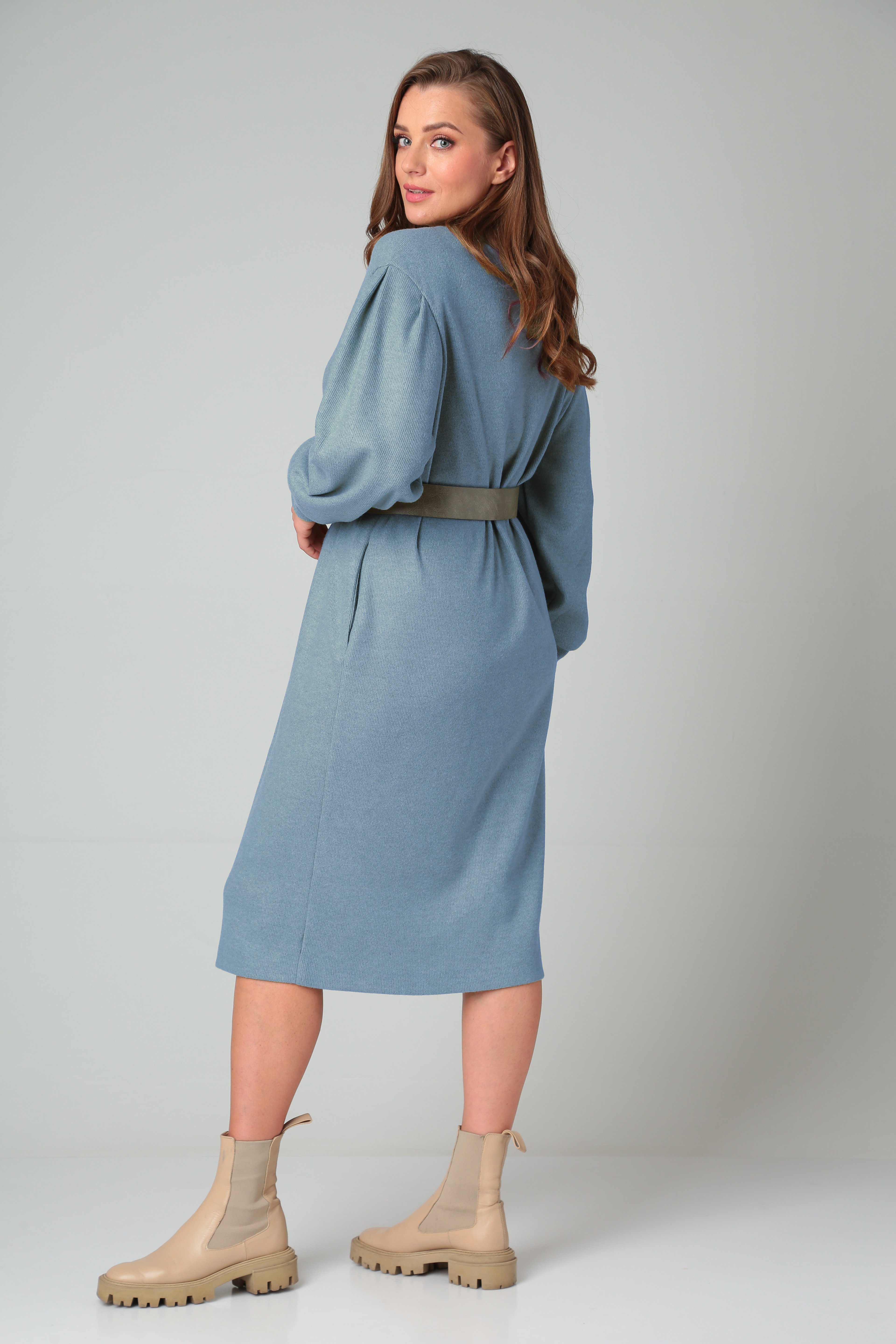 Платье 4061 голубой