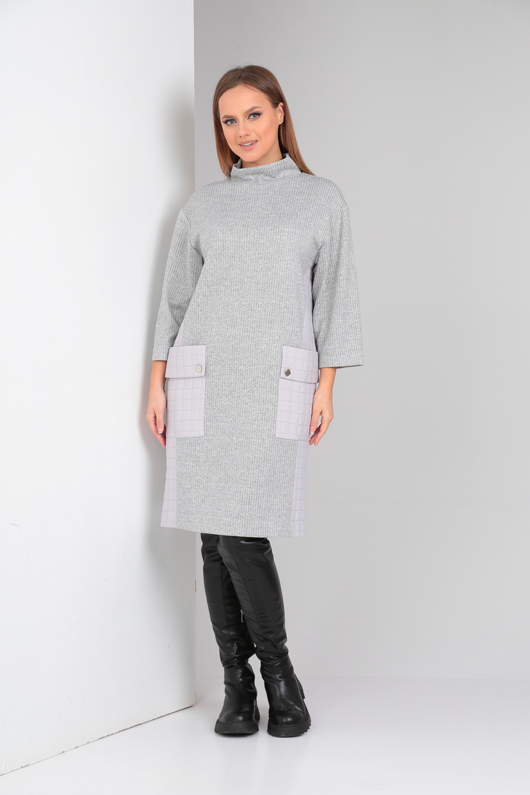 Платье 4069 серый