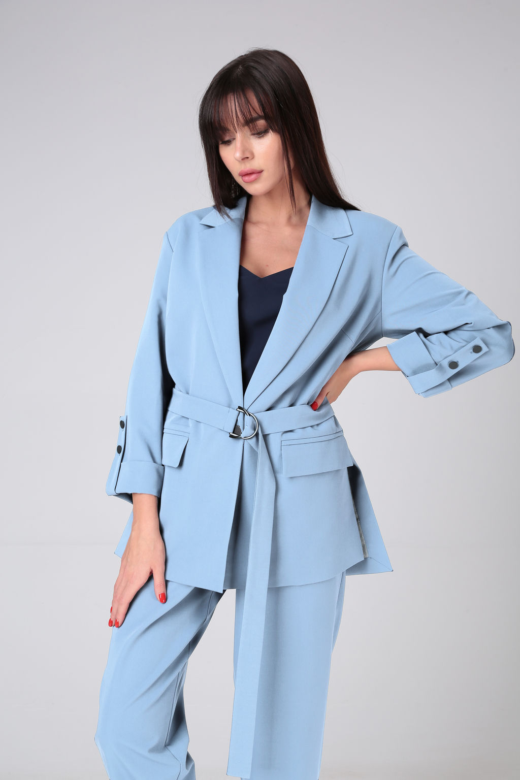 Костюм 4019 голубой