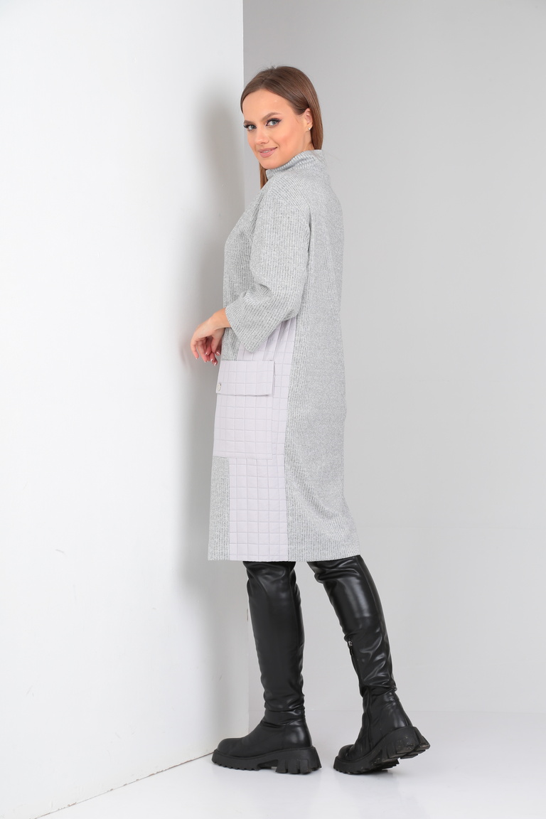 Платье 4069 серый