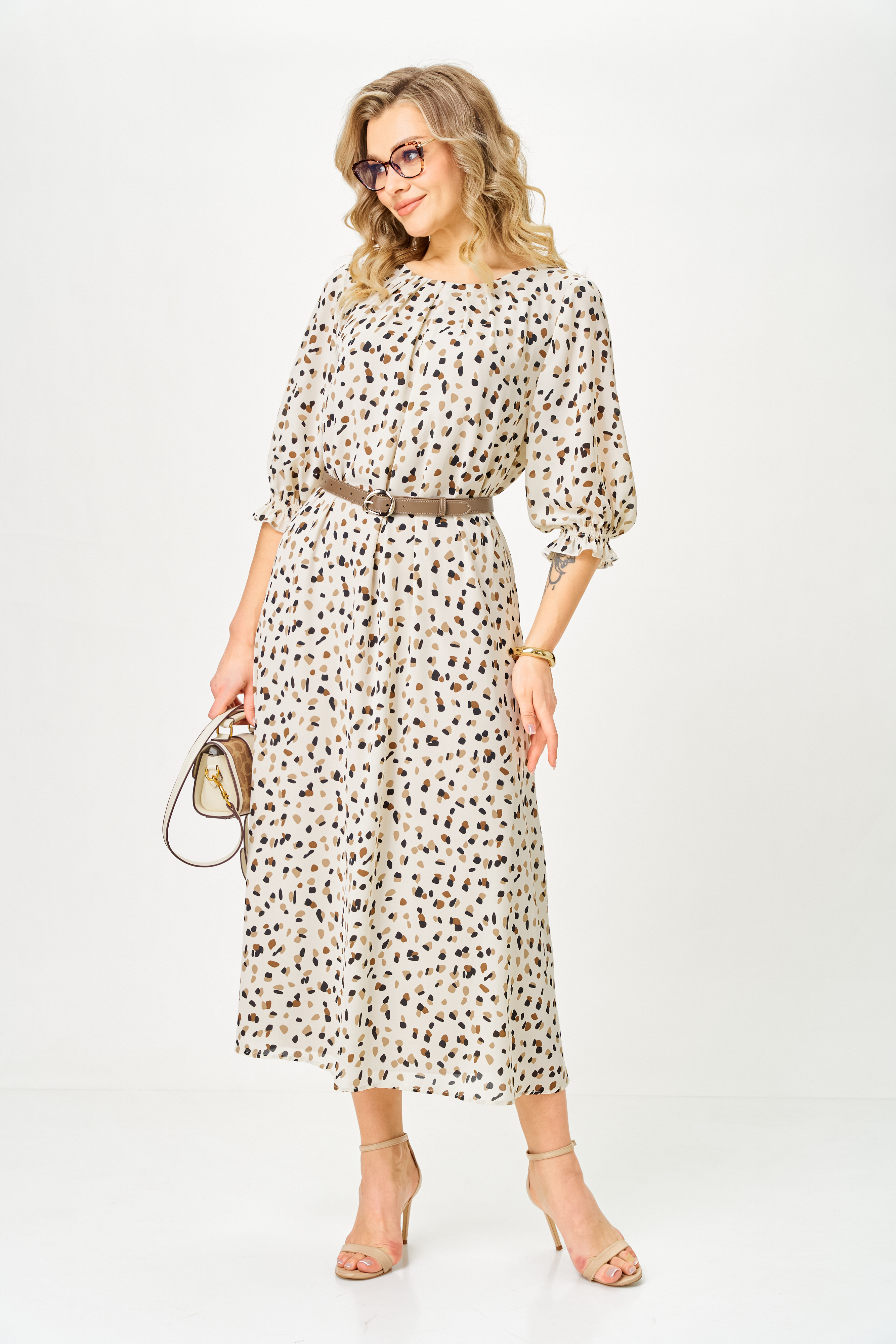 Платье 7017 беж