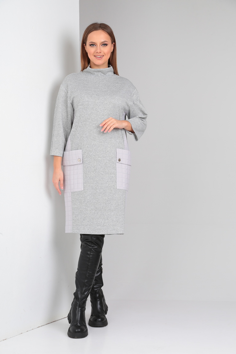 Платье 4069 серый