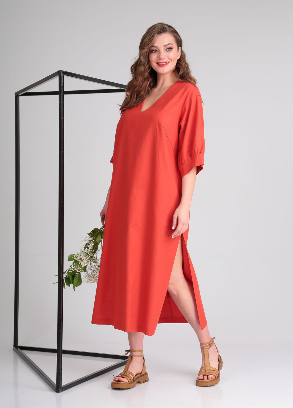 Платье 4044 терракот