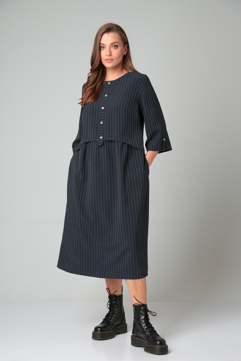 Платье 5295 темно-синий