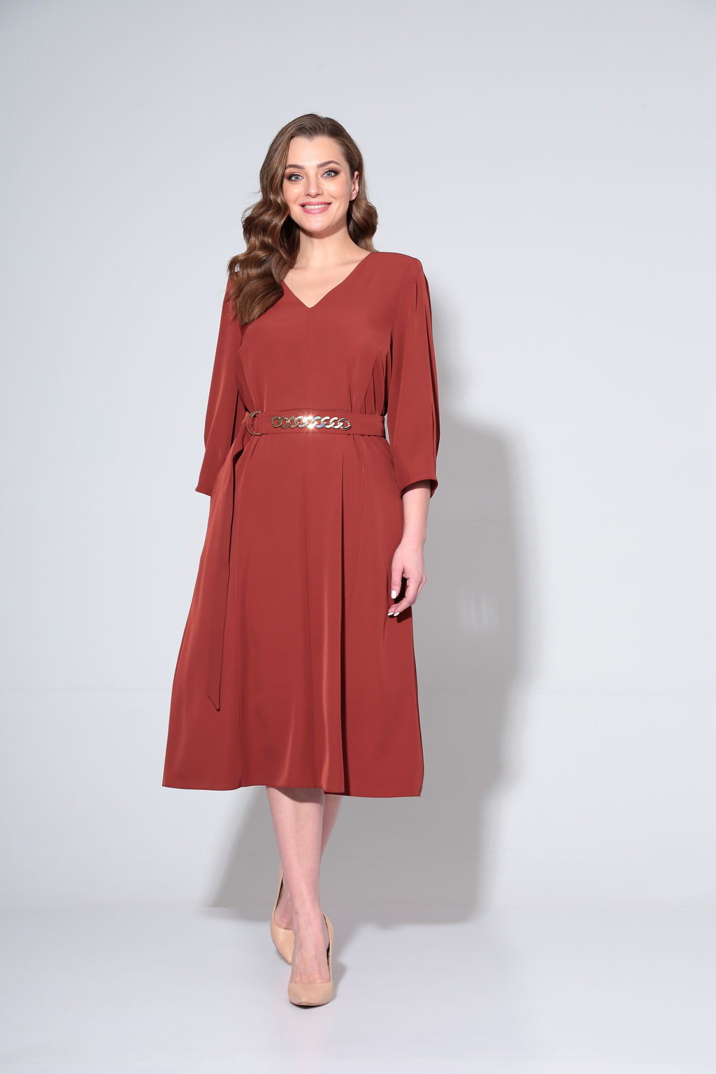 Платье 4026 терракот