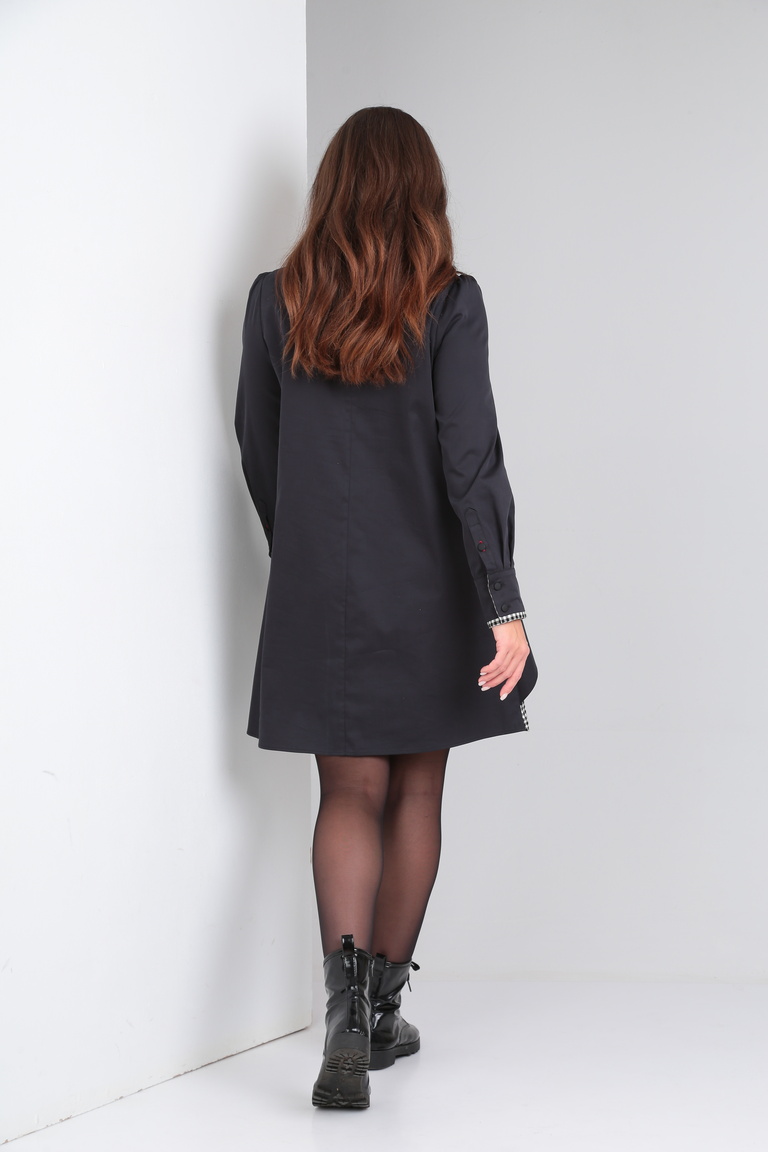 Платье 7609 клетка