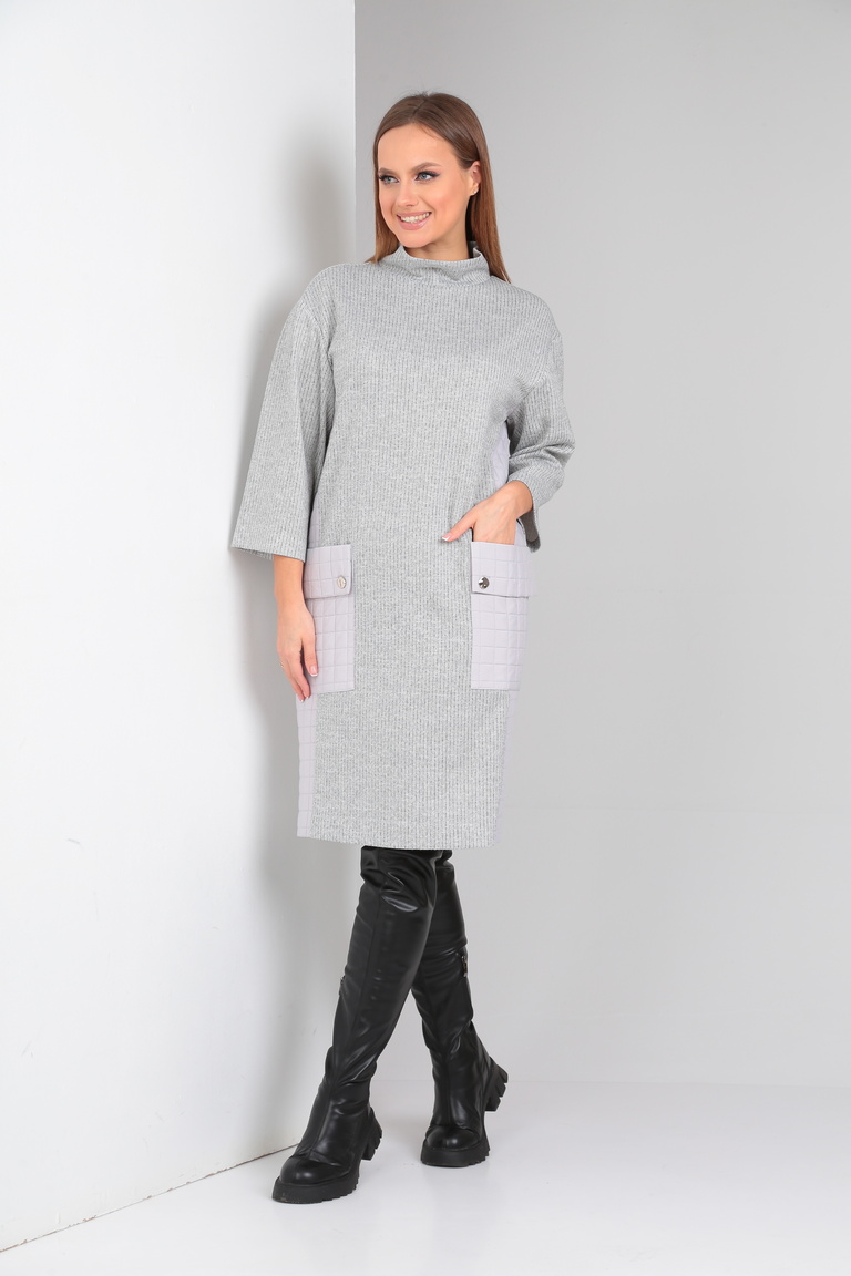 Платье 4069 серый