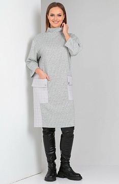 Платье 4069 серый